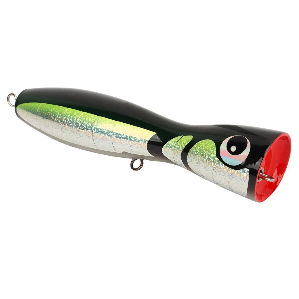 Fishing Lure Top Water Hard Bait Linden Reflective Sea Fishing Artificial Bait for Perch Tuna Giant Trevally Trout Green