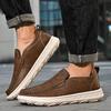 New Men's Casual Shoes Fashion Comfortable Men's Shoes High Quality Leather Men Driving Shoes Handmade Flat Shoes Men Sneakers