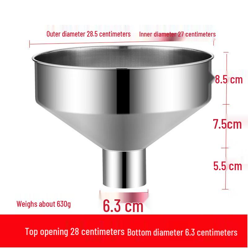 Stainless Steel Wide Mouth Funnel