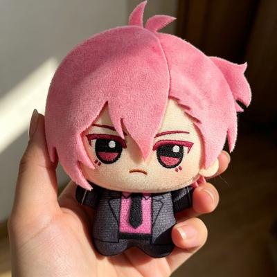 Cute Welcome To Demon School Iruma-kun 10cm Azazel Ameri Mini Plush Keychain Pink Hair Chibi Doll Soft Stuffed Pendant Gift for Anime Fans Collectors