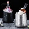 Seau à Glace Durable Seau en Acier Inoxydable Seau Robuste Refroidisseur à Champagne Vin