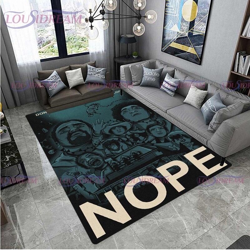 Film de groază Nu Covoare de zonă imprimate cu cai Sufragerie Covor mare Dormitor Casa Pardoseală anti-alunecare Covoraș din poliester
