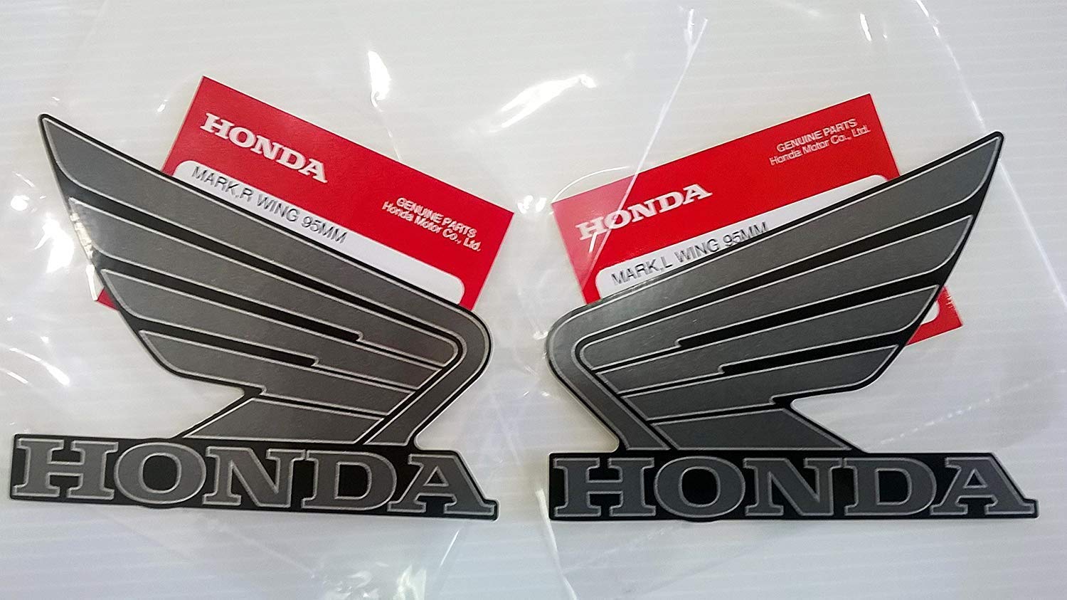 

Оригинальный набор наклеек Honda с крылом Наклейка с крылом HONDA 95mm серый