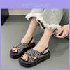 Stylish Summer Women's Platform Sandals With Comfortable Pu Upper And Casual Design
