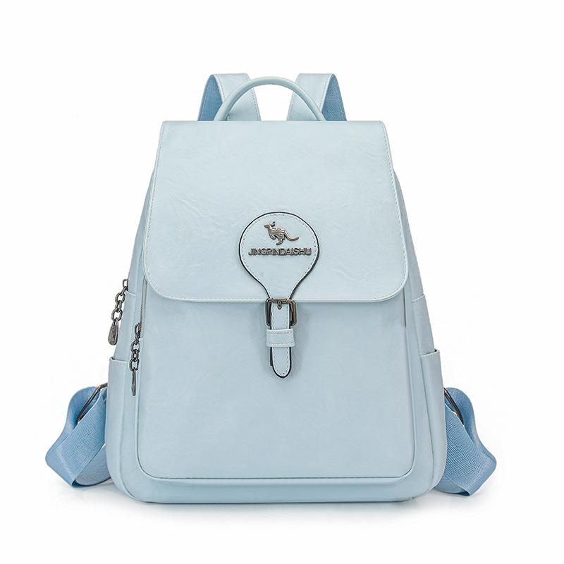 PU Backpack Large Capacity Student Schoolbag Outdoor Travel Backpack
