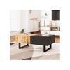 Moderner Couchtisch - MUVOE - Multifunktional - Versteckter Stauraum - Holz und Metall - Elegantes Design