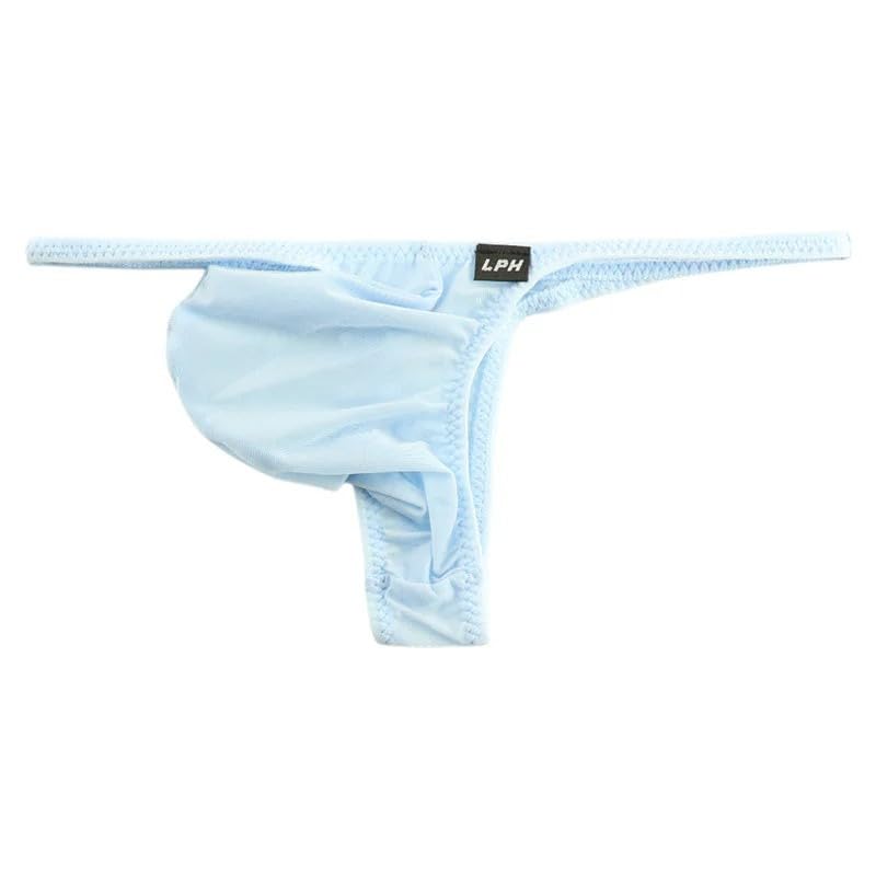 La Pomme GUS Fabric Bikini Shorts with 3D Pouch and Made In Saxe Men's T-Back Cups, Japan, 620094,