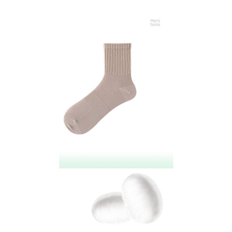 Men's Silk Stockings - Mid-calf Mesh Thin Socks Suitable for Spring and Summer, with Anti-odor, Antibacterial and Sweat-absorbing Properties.