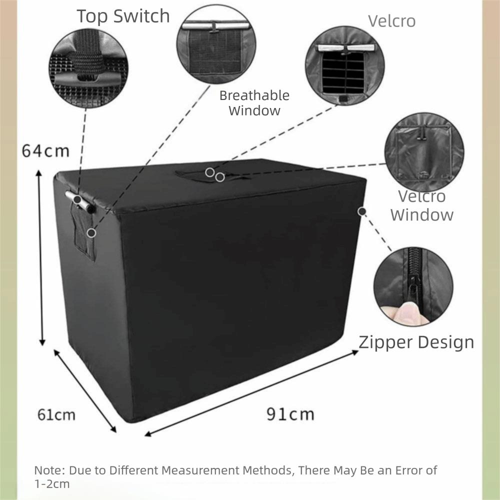 Oxford Cloth Dog Cage Cover Thickened Warm Rainproof Case Wire Crate Sun Covers  Wire Cages