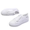Summer New Lace-up Mesh Casual Shoes Flat-soled Thick-soled White Shoes Women's Breathable Hollowed-out Lace Muffin Women's Single Shoes