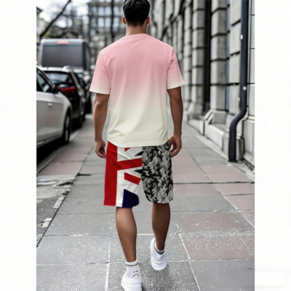 

Summer Fashion European Style Camouflage Kids T-shirt and Shorts 2 Piece Set Summer Casual Outdoor Boy s and Girl s Outfit Set 100
