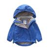Children's Velvet Ski Jacket – Windproof, Hooded Fleece for Spring & Autumn, Trendy Design for Kids