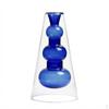 Double Layer Glass Vase, Modern Minimalist Flower Vase for Home Decor, Clear Cylinder