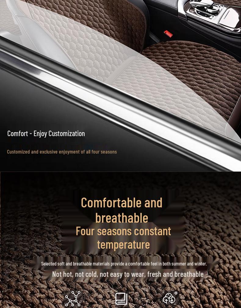 Geely Galaxy E8550 Linen Seat Cushions for Two-Wheel Drive Longteng PROMAX Starship