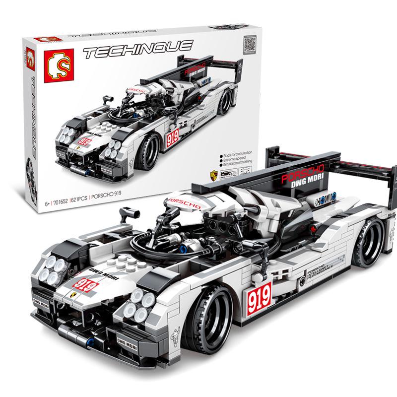 Senbao Racing Car Assembly Toy: Pull-Back Building Blocks for Boys  Educational Craft