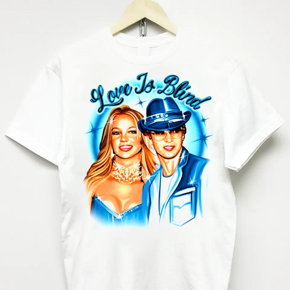 JUSTIN TIMBERLAKE BRITNEY SPEARS T-SHIRT Classic T-shirt NI039 FREE SHIPPING L