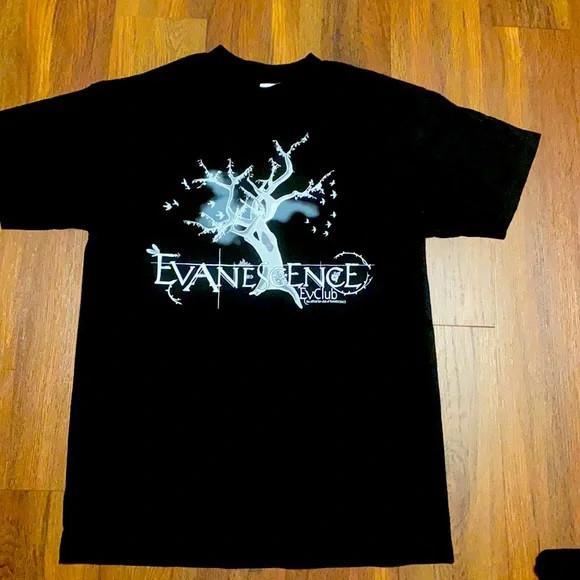 Evanescence винтажная концертная классическая графическая футболка Унисекс футболка M