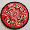 Vintage Embroidery Round Coasters Ethnic Floral Teacup Insulation Pads Placemats Anti-Skid Dining Table Mat