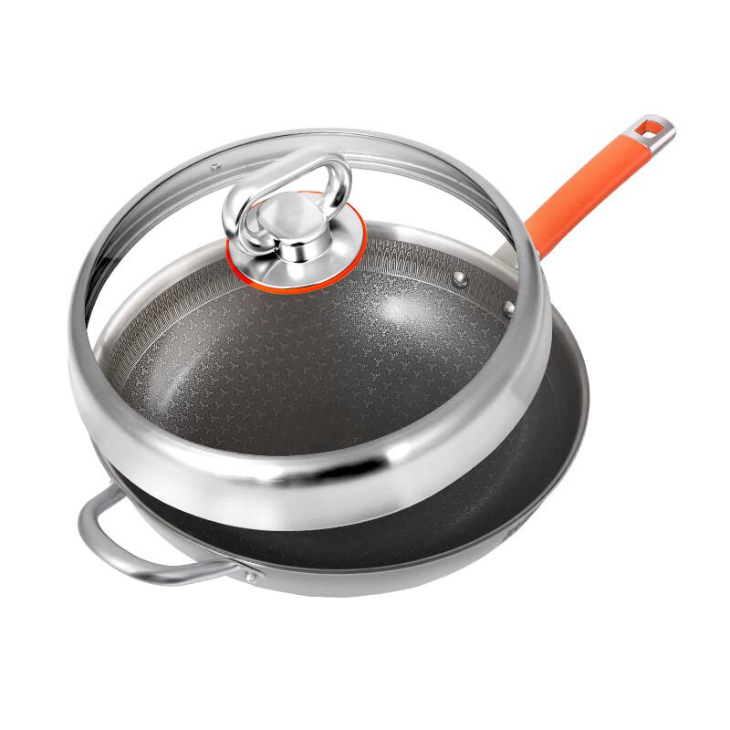 Aishida Titanium Ceramic Crystal Steel Non-stick Wok