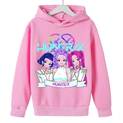 Felpe con cappuccio e felpe unisex per bambini KPop Demon Hunters Moda Felpa con cappuccio casual per bambini
