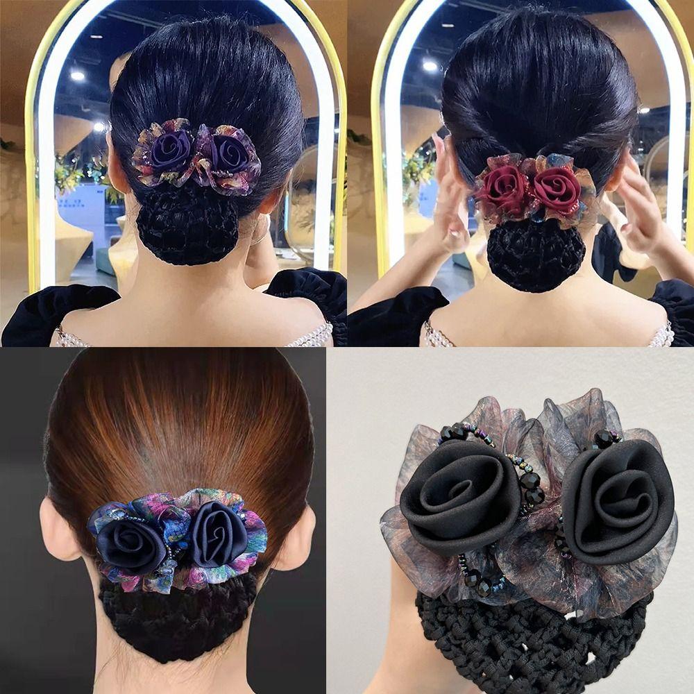 

Танцы Катание на коньках Заколка для волос Цветок Карманный головной убор Аксессуары для волос Резинки для волос Женщины