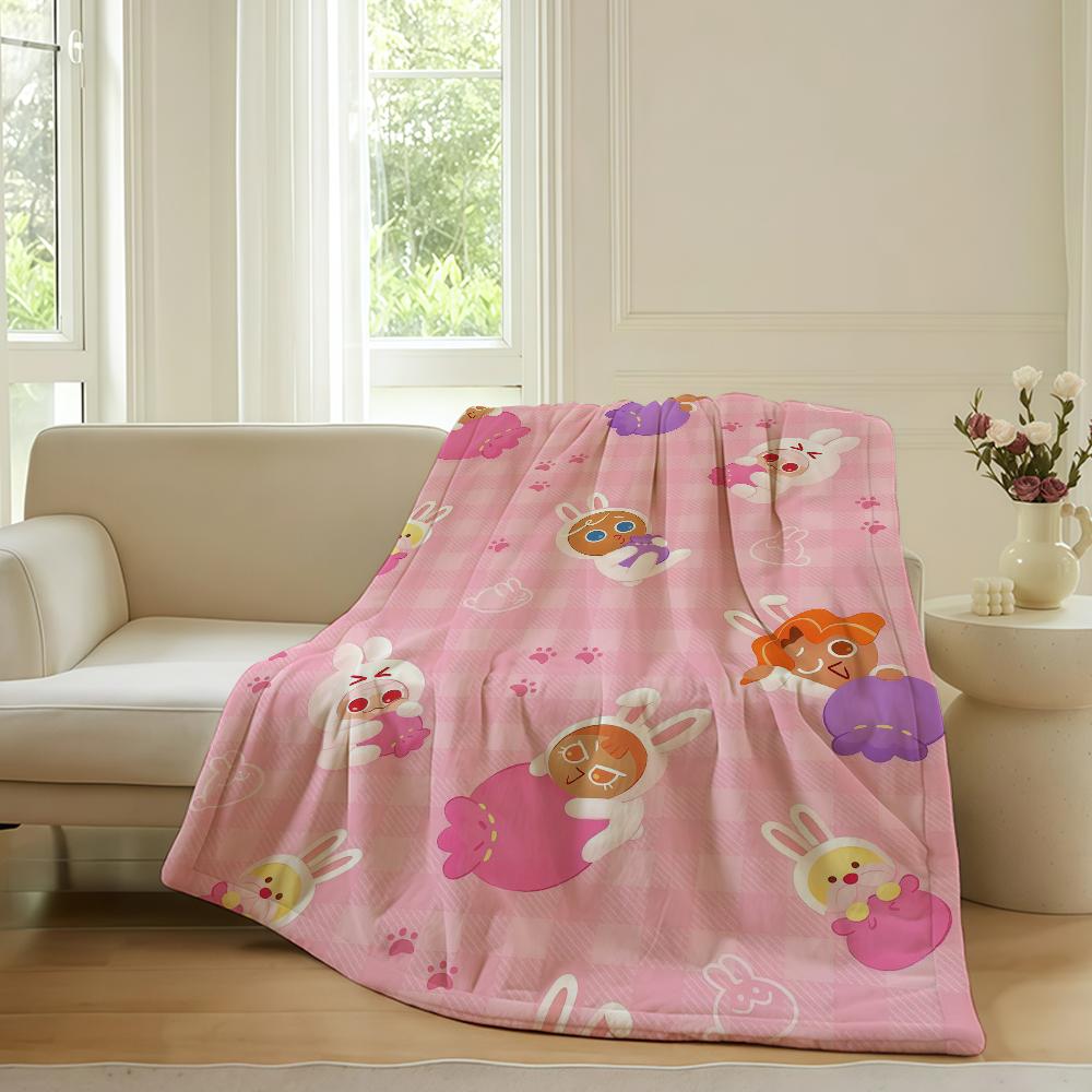 Game C Cookie R Run K Kingdom Blanket For Sofa Office Bed Plane Travel Sleep Read Relax Camping Soft And Warm 75x90cm