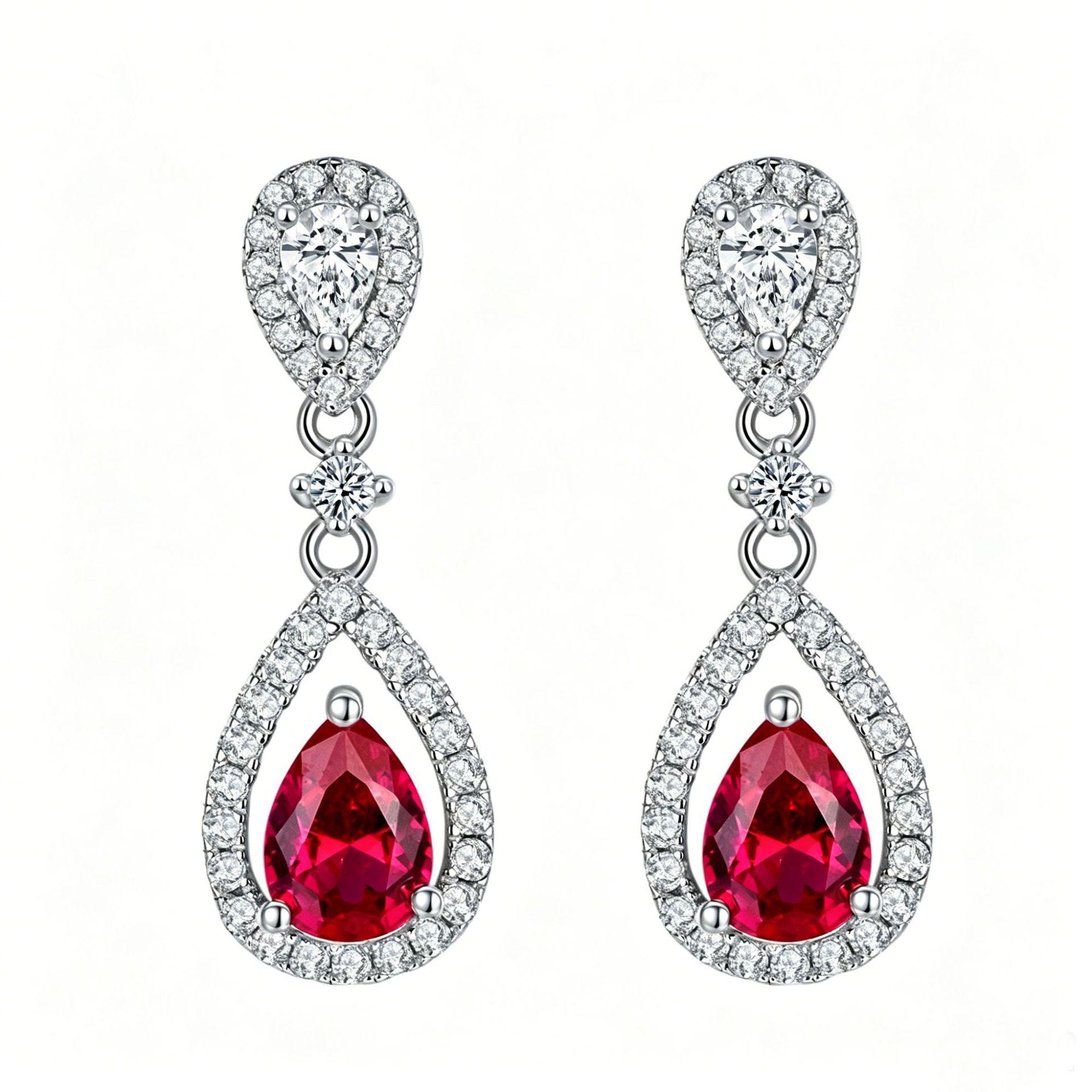 Zhou Hengfu S925 Sterling Silver Ruby