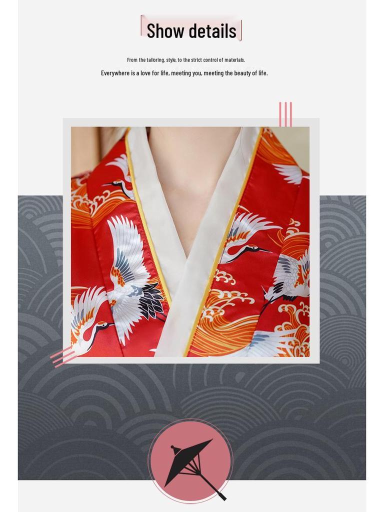 Accappatoio Kimono Primavera/Estate 2026 - Vestito da Sauna Principessa Giapponese con Fiocco Carino