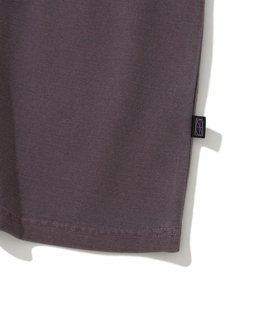 NOT4NERD Omens Pigment Loose Cropped T-Shirts - Purple