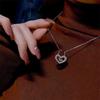 Minimalist Heart Lock Pendant Necklace: Charming Gift for Her