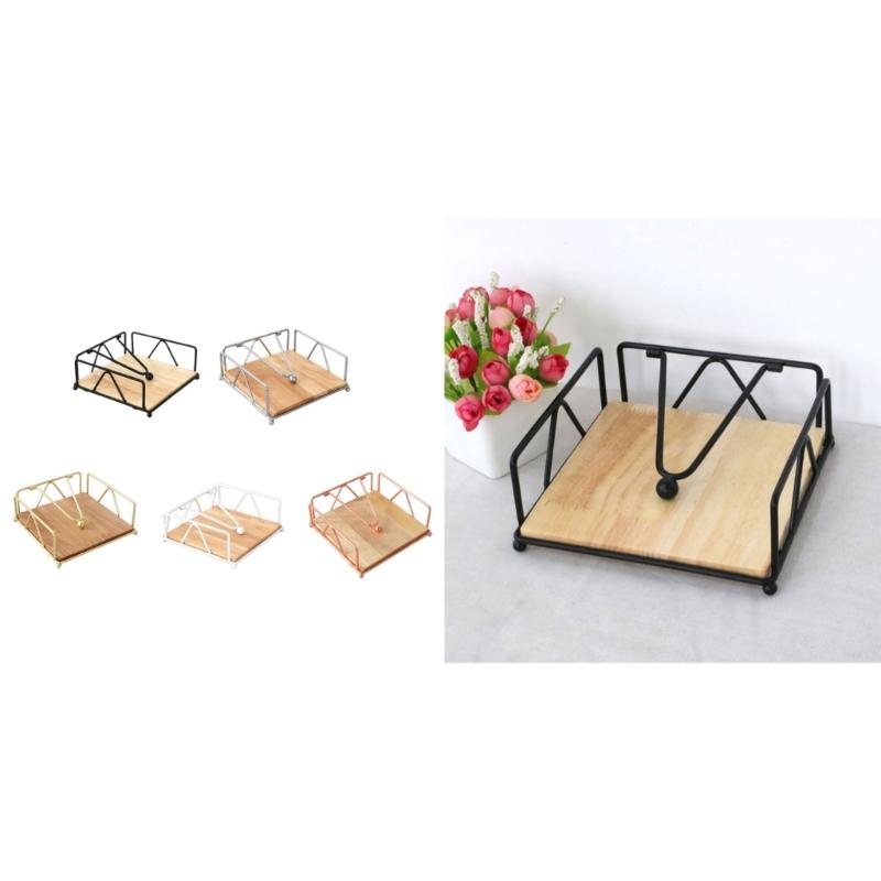 Flat Paper Holder Kitchen  Paper Holder with Tension Arm Tissue Paper Dispenser for Countertop Table