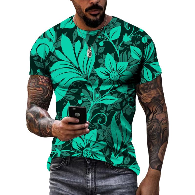 Fashion New Retro National Style Graphic T Shirts Summer Trend Men Casual Streetwear Personality Harajuku Print O-neck Tees Tops