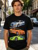 Unisexs Japanese Jdm Car Cherry Blossom Tshirt Loose Fit Casual Round Neck Short Sleeve Tee With Drift Car Shirt For Automotive