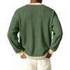 Men's Button-Down Collar Long-Sleeve Ribbed Knit Pullover