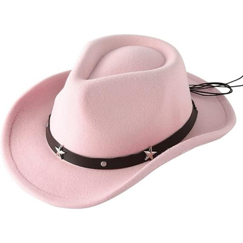 JYL TS DIY Suede Cowboy Hat Outdoor Casual Cap Suede Fabric