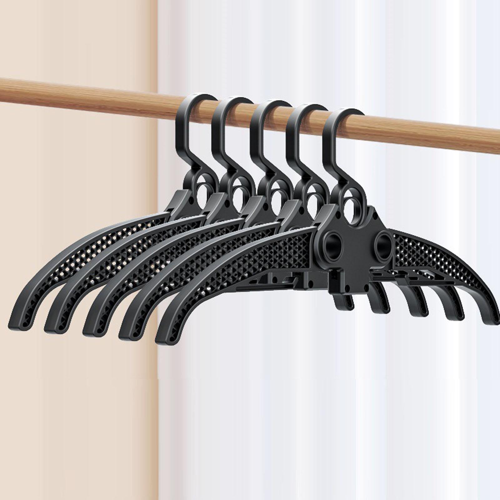 

Portable Folding Clothes Hanger, Multi-Functional Travel & Home Hanging Rack, Traceless Foldable Clothes Organizer One Size