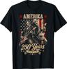 Vintage Washington Lincoln Spiller Guitar 250 År Amerika T-shirt