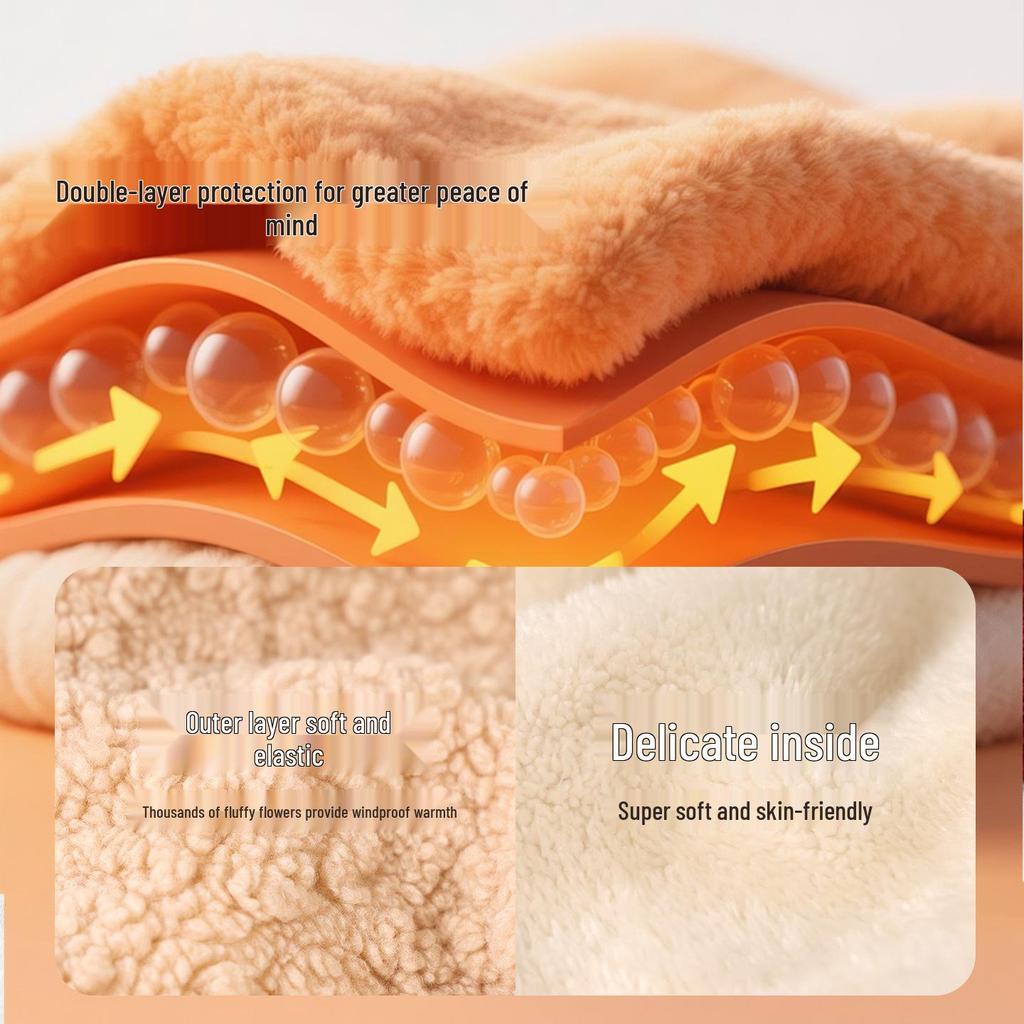 Pelerină cu Fleece cu Strat Dublu, Desen Animat 3D, pentru Copii: Extra Gros pentru Plimbările Bebelușului