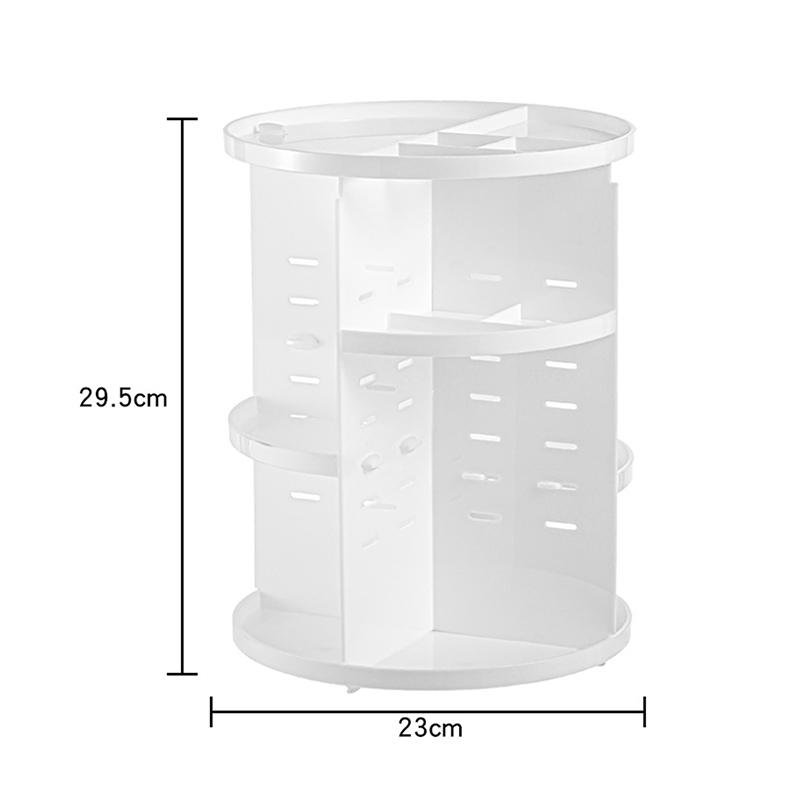 

360 Rotating Makeup Organizer, Diy Adjustable Makeup Spinning Holder Storage Rack, Capacity Make Up Shelf Cosmetics C Durable