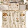 Heat-Resistant Oven Door Curtain Ruffle Trim Oven Cover Stove Cover Skirt  Cottage Kitchen