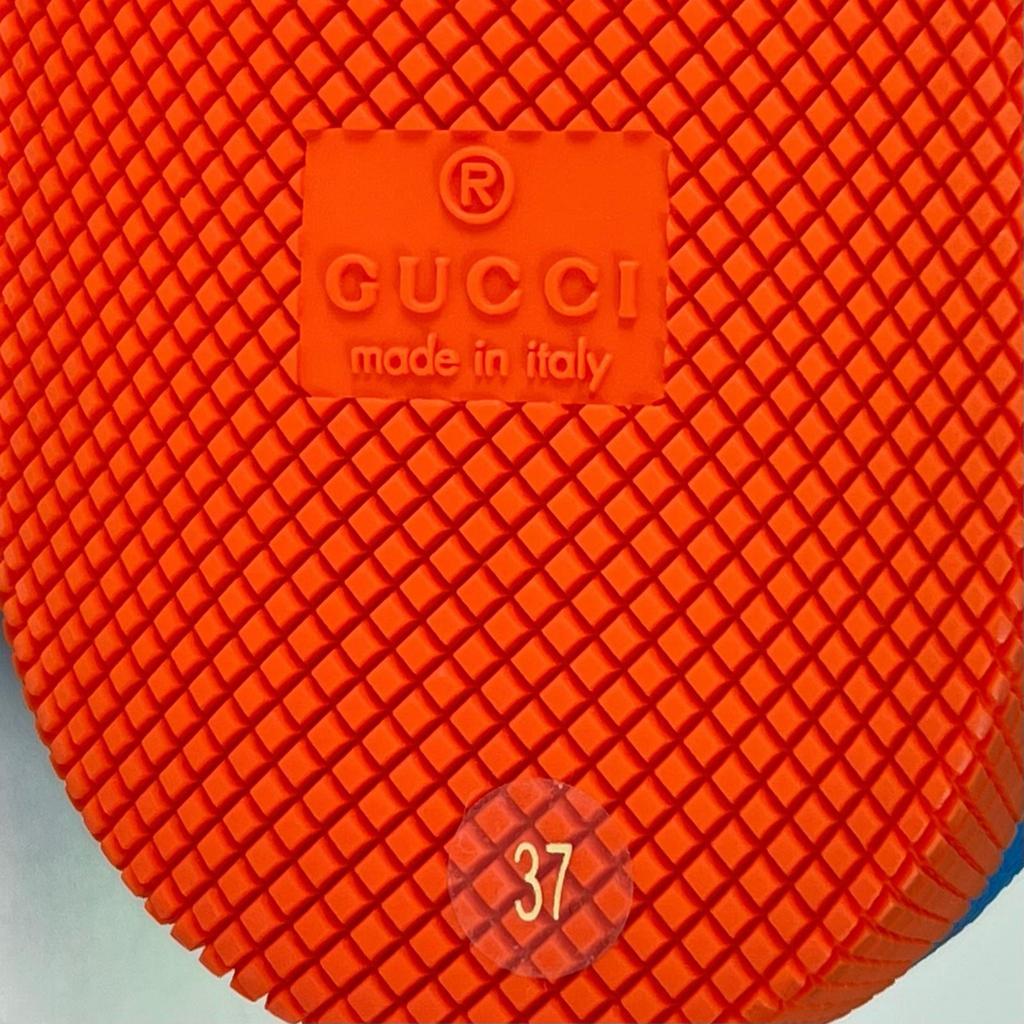 Pristine GUCCI High Cut Sneakers BASKET Vintage Processing Multicolor 37 661310 Used