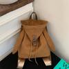 Schoolbag Retro Cute Rabbit Ear Backpack 1011 Autumn New Niche Drawstring Simple Large Capacity Backpack
