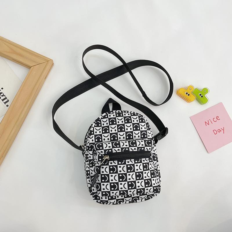 Adorable Children's Sling Bag In Fashionable Plaid Design Perfect For Toddlers