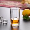210ml/220ml/260ml/280ml Outdoor Picnic Thickened Square Glass Cups Bar KTV Whisky Cups Transparent American Latte Coffee Cups