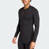 adidas Techfit Excitement Top Quick-Dry Athletic Fitted Long Sleeve Gym Shirt Men Tops KB3118
