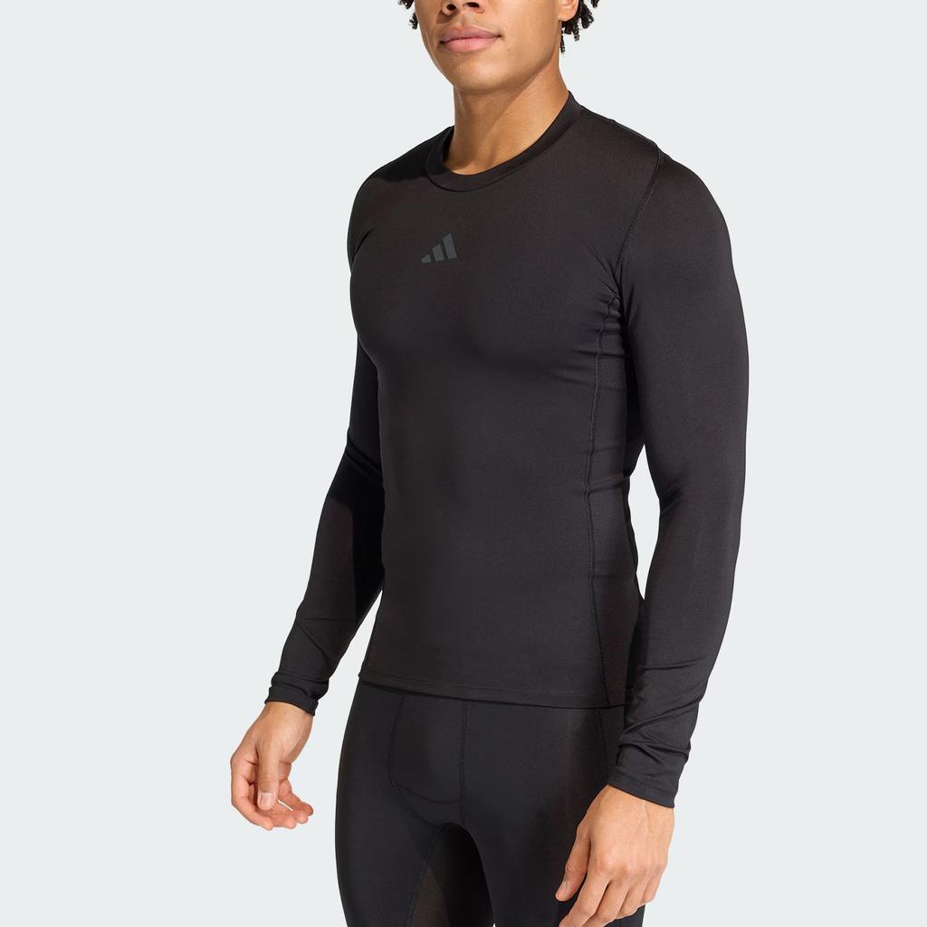 adidas Techfit Excitement Top Quick-Dry Athletic Fitted Long Sleeve Gym Shirt Men Tops KB3118