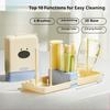 Bottle Brush Portable Baby Bottle Cleaning Straw Brush Pacifier Brush Cup Brush Drain Holder Set
