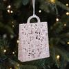 Plastic Christmas Tree Pendant Glitter Artificial Christmas Decoration  Office Decor