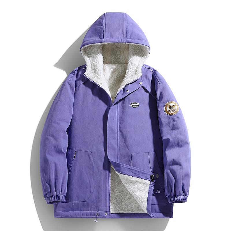 Ubrania bawełniane Męskie Zimowe Pogrubione Ciepłe Ubrania Bawełniane Modne Męskie Kurtki w Stylu Hong Kongu Moda dla Par Odzież Męska