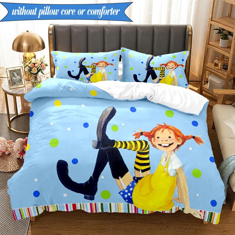 Pi-ppi And Horse Friendship 3pcs K-pop music group Bedding set,Ideal for Bedroom, Dormitory,Including Duvet Cover And 2pcs Pillowcases,Fan gifts